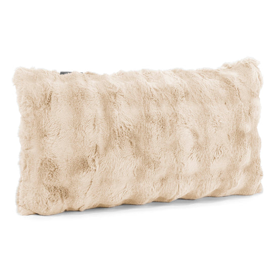Riesen Dekokissen / Sofa Kissenbezug 40 x 70cm - Bubble Pelz Creme 02