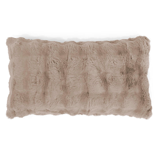 Riesen Dekokissen / Sofa Kissenbezug 40 x 70cm - Bubble Pelz Nerzfarben 01
