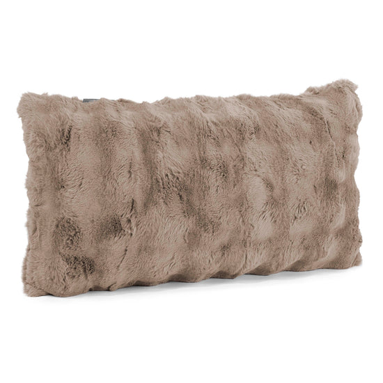 Riesen Dekokissen / Sofa Kissenbezug 40 x 70cm - Bubble Pelz Nerzfarben 02