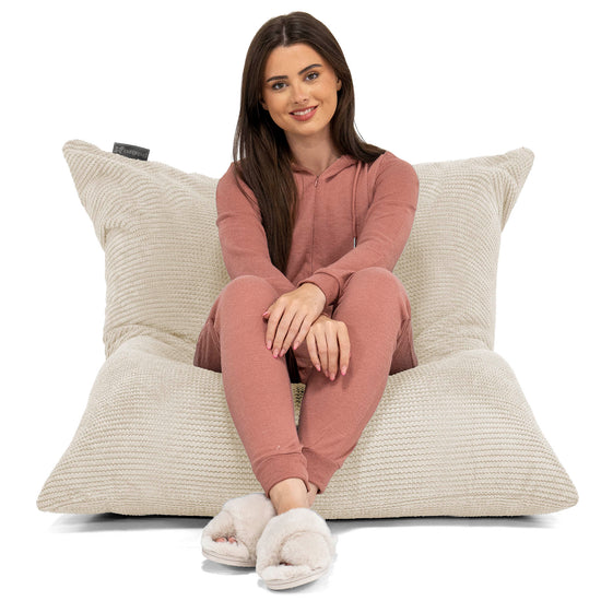 Sitzsack XXL - Pom-Pom Creme 02