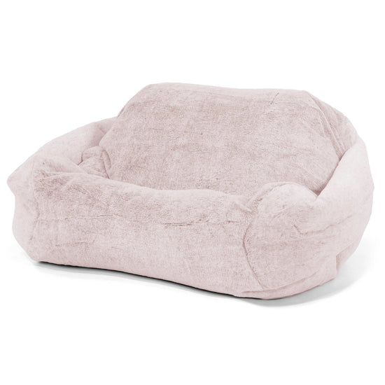 Sabine Sitzsack Sessel - Kaninchen Kunstfell Pastellrosa 01