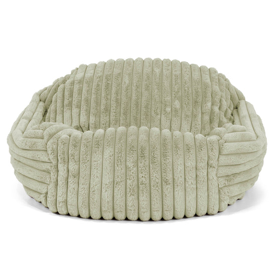 Sabine Sitzsack Sessel - Ultra Plüsch Cord Salbeigrün 02
