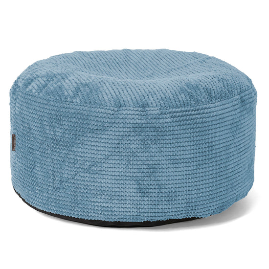 Sitzhocker mit Tablett - Pom-Pom Himmelblau 02