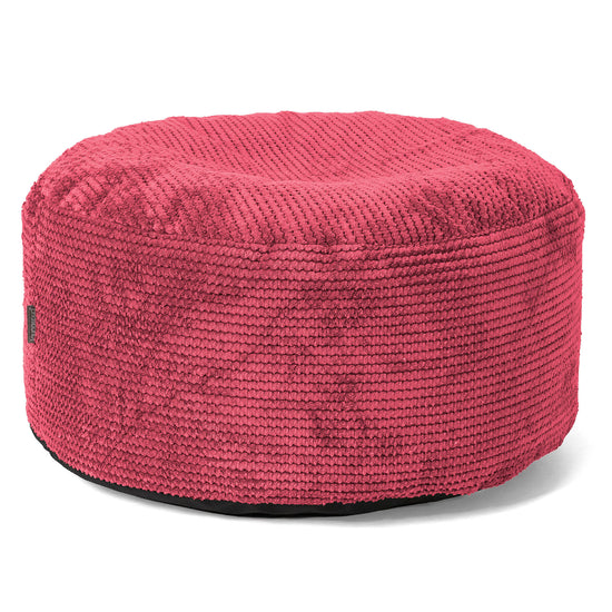 Sitzhocker mit Tablett - Pom-Pom Pastellrot 02