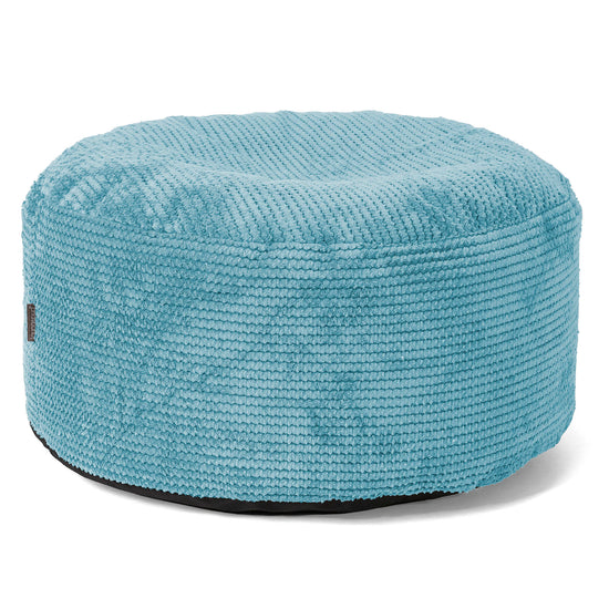 Sitzhocker mit Tablett - Pom-Pom Türkis 02