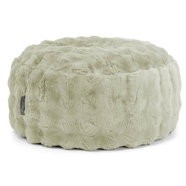 Sitzhocker Pouf - Bubble Pelz Salbeigrün 01