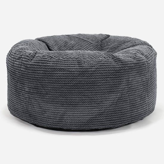 Sitzhocker Pouf - Pom-Pom Schwarz 01
