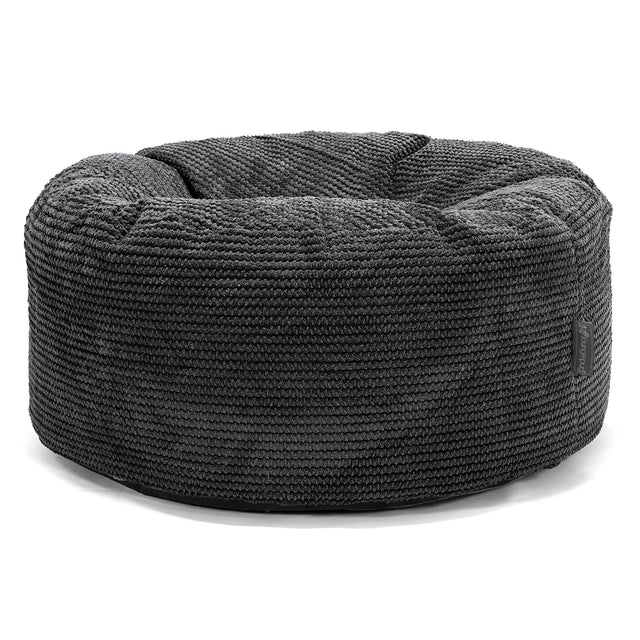 Sitzhocker Pouf - Pom-Pom Schwarz 01