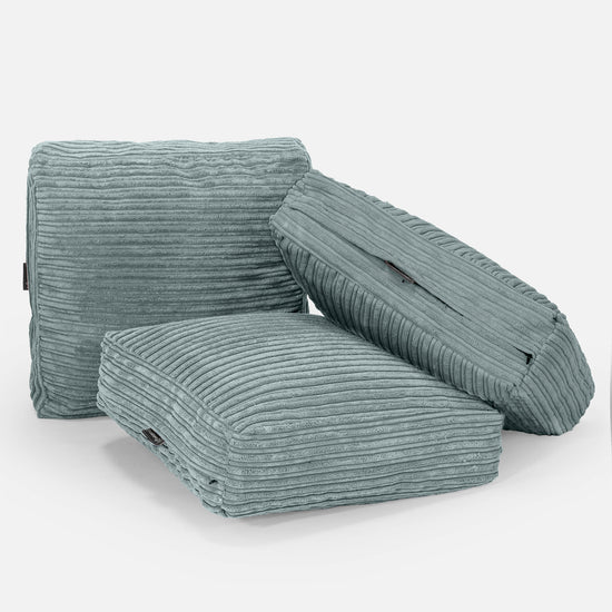 Sitzkissen - Cord Mintgrün 04