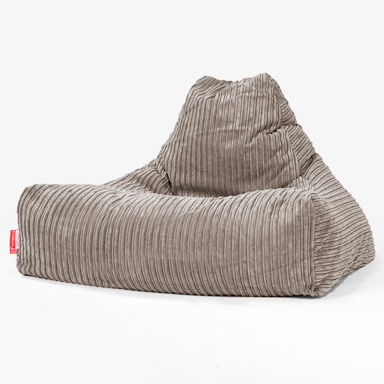 Sitzsack Lounge Sessel - Cord Beigegrau 01