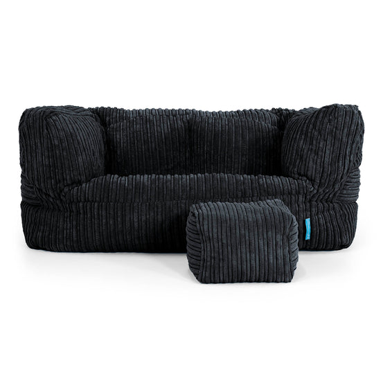 Kindersofa Albert 2-6 jahren - Cord Schwarz_02