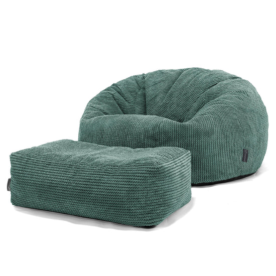 Sitzsack Sofa - Pom-Pom Moosgrün 02