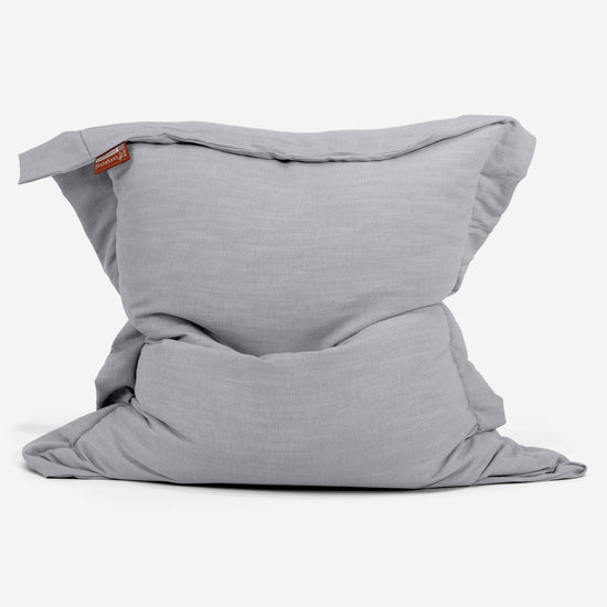 Sitzsack XXL - Leinenlook Silber 01