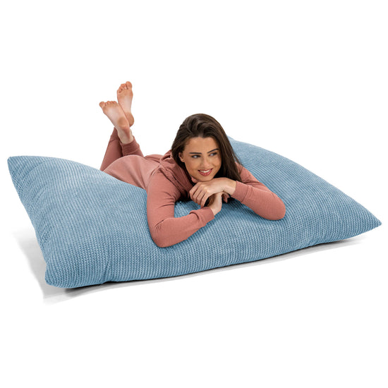 Sitzsack XXL - Pom-Pom Himmelblau 03