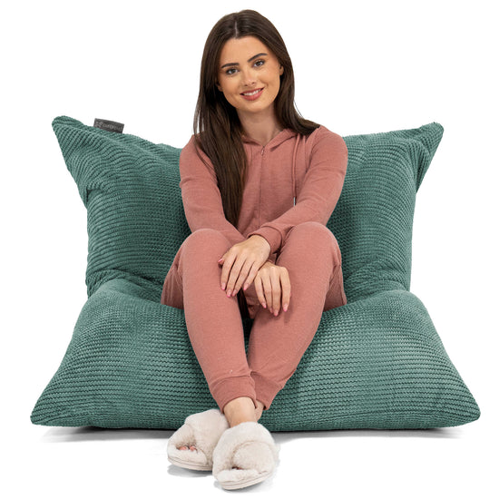 Sitzsack XXL - Pom-Pom Moosgrün 02