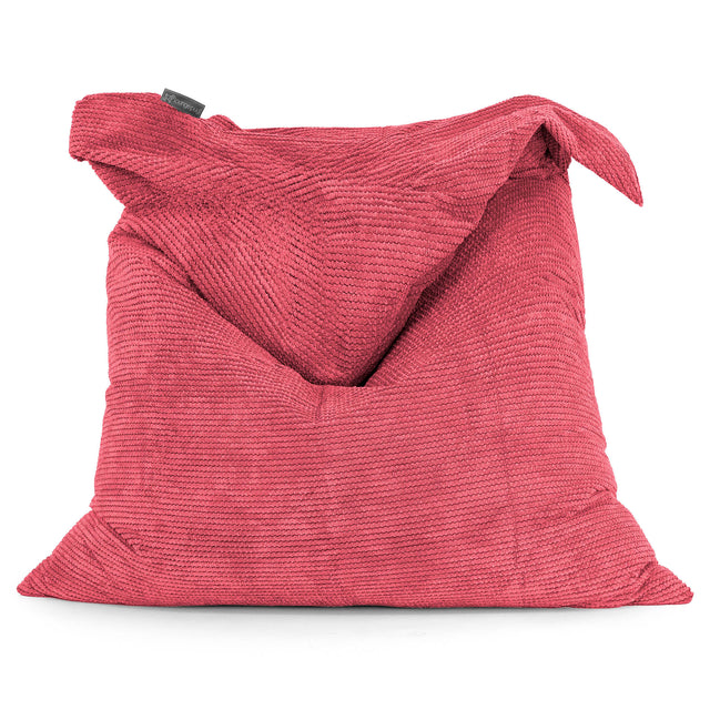 Sitzsack XXL - Pom-Pom Pastellrot 01