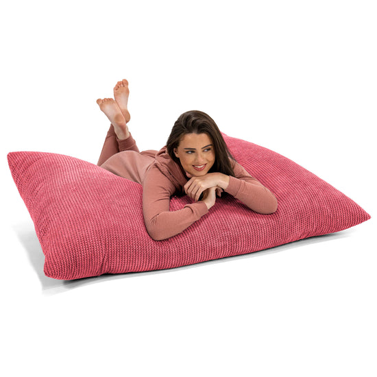 Sitzsack XXL - Pom-Pom Pastellrot 03