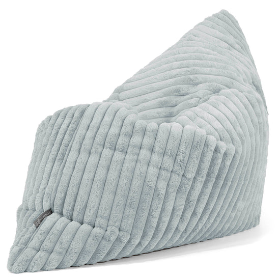 Sitzsack XXL - Ultra Plüsch Cord Taubenblau 02