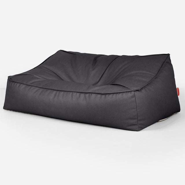 Das Slouchy Sitzsack Sofa Ersatz Bezug - Veganes Leder 01