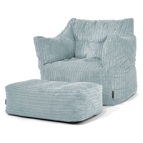 Victor Sitzsack Sessel - Cord Mintgrün 02