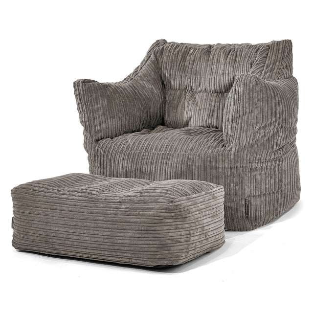 Victor Sitzsack Sessel - Cord Schiefergrau 02