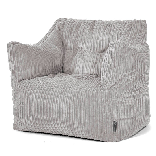 Victor Sitzsack Sessel - Cord Silbergrau 01