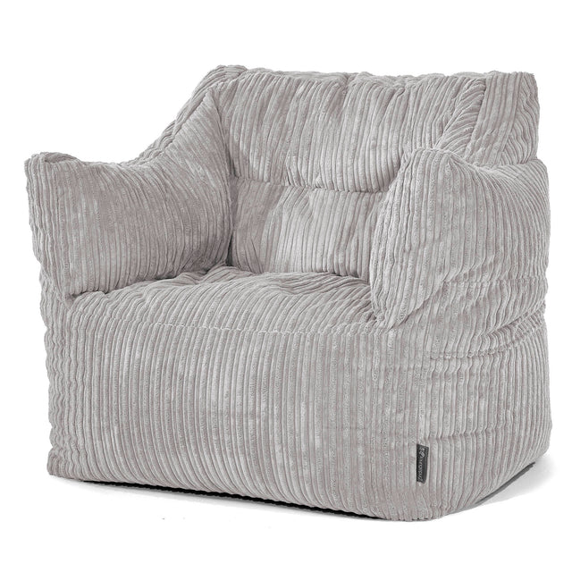 Victor Sitzsack Sessel - Cord Silbergrau 01