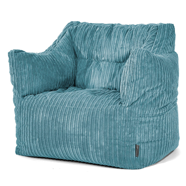 Victor Sitzsack Sessel - Cord Turkis 01