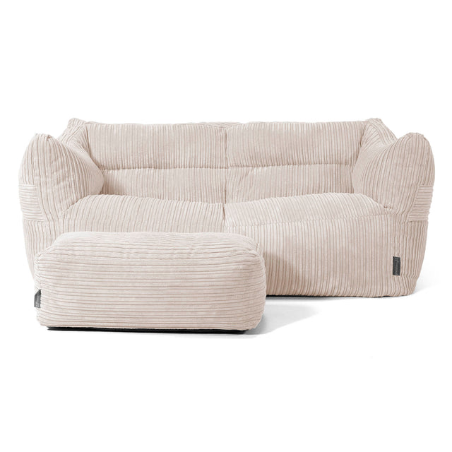 Victor Sitzsack Sofa - Cord Creme 02