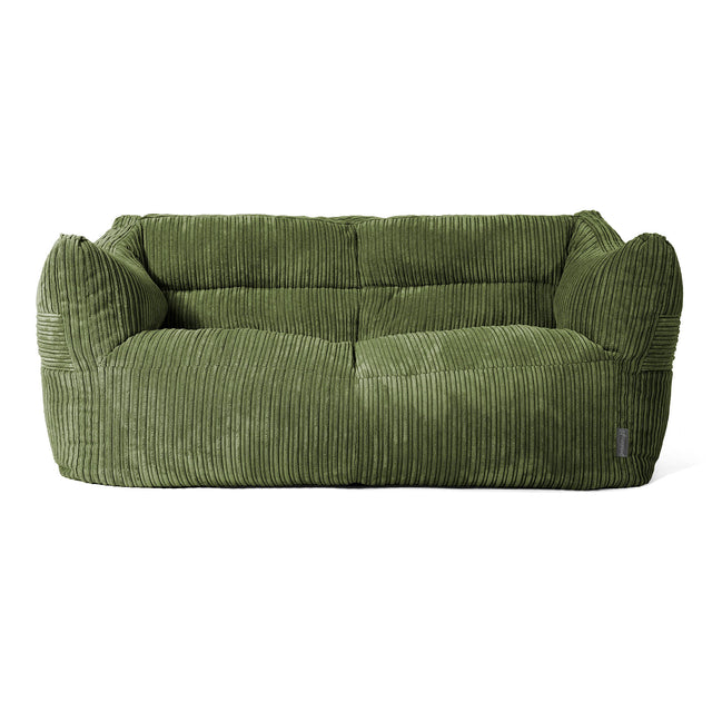 Victor Sitzsack Sofa - Cord Nadelwaldgruen 01
