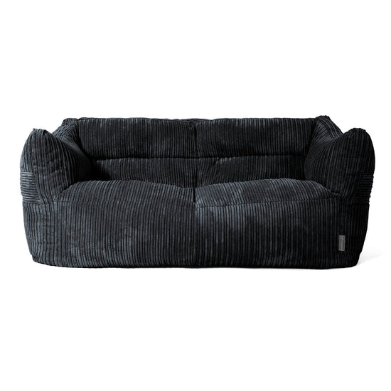 Victor Sitzsack Sofa - Cord Schwarz 01