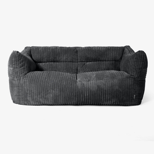 Victor Sitzsack Sofa - Cord Schwarz 01