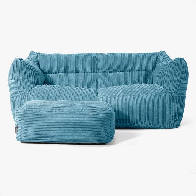 Victor Sitzsack Sofa - Cord Turkis 02
