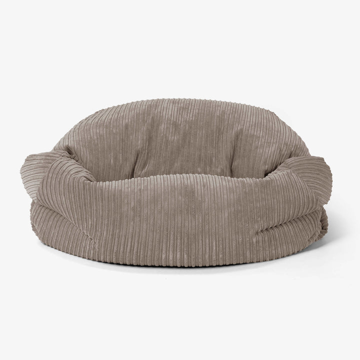 Sabine Sitzsack Sofa - Cord Beigegrau 02