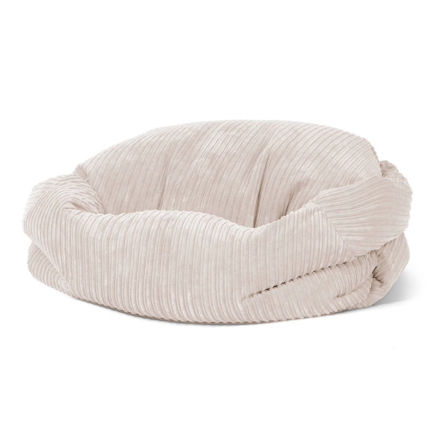 Sabine Sitzsack Sofa - Cord Elfenbein 01