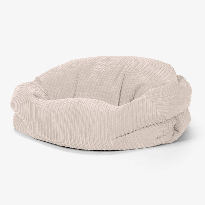 Sabine Sitzsack Sofa - Cord Elfenbein 01