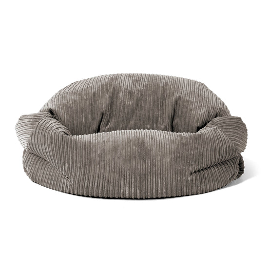 Sabine Sitzsack Sofa - Cord Graphitgrau 02