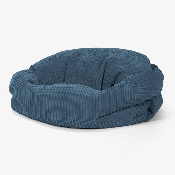Sabine Sitzsack Sofa - Cord Marineblau 01