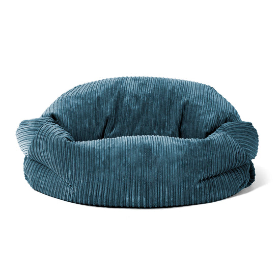 Sabine Sitzsack Sofa - Cord Marineblau 02