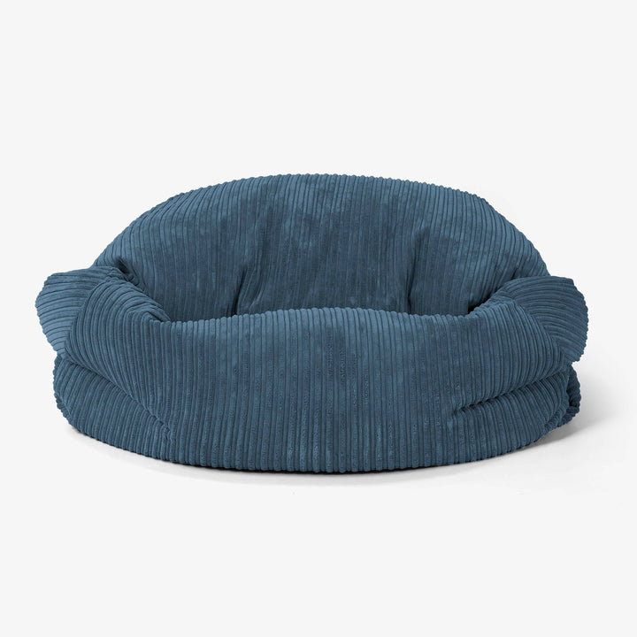 Sabine Sitzsack Sofa - Cord Marineblau 02