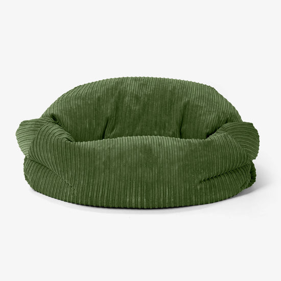 Sabine Sitzsack Sofa - Cord Nadelwaldgrün 02