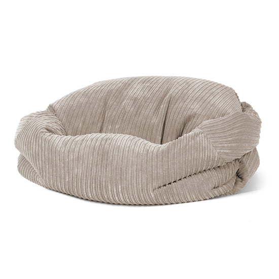 Sabine Sitzsack Sofa - Cord Nerzfarben 01
