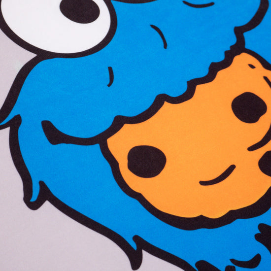 Kuscheldecke / Tagesdecke - Krümelmonster Grau 03