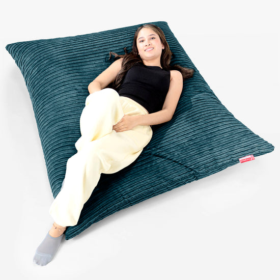 Sitzsack XXL - Cord Blaugrün 02