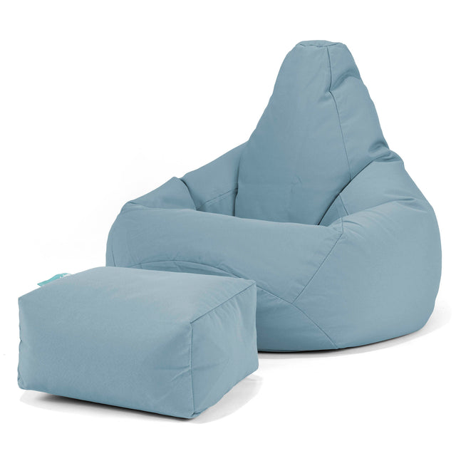SoleiStorm™ Ultra 2000 h+ Gaming Sitzsack Sessel Outdoor - Olefin Baby Blau 01