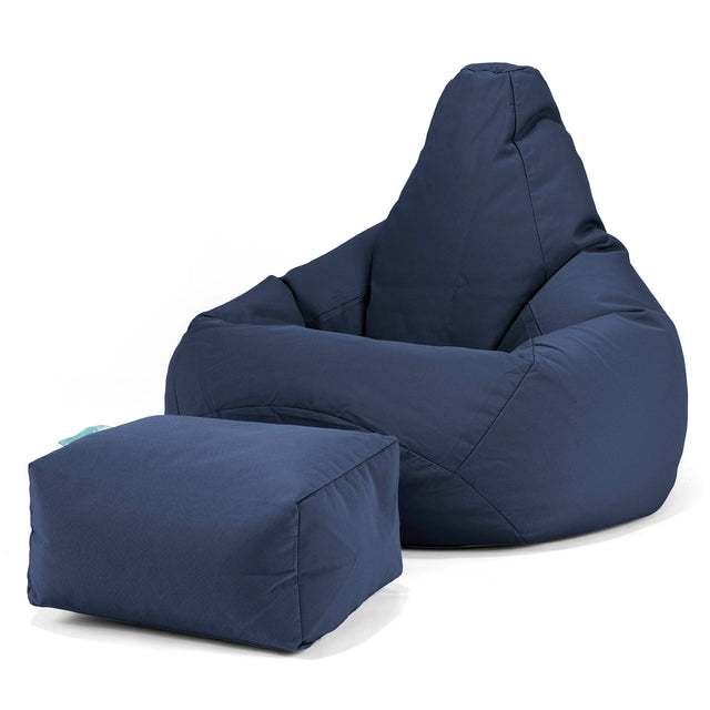 SoleiStorm™ Ultra 2000 h+ Gaming Sitzsack Sessel Outdoor - Olefin Marineblau 01
