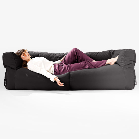 Big Bertha Original, SoleiStorm™ Ultra 2000 h+ Sitzsacksofa, Schlafsofa, Olefin Schwarz