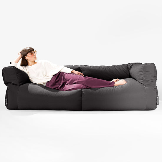 Big Bertha Original, SoleiStorm™ Ultra 2000 h+ Sitzsacksofa, Schlafsofa, Olefin Schwarz