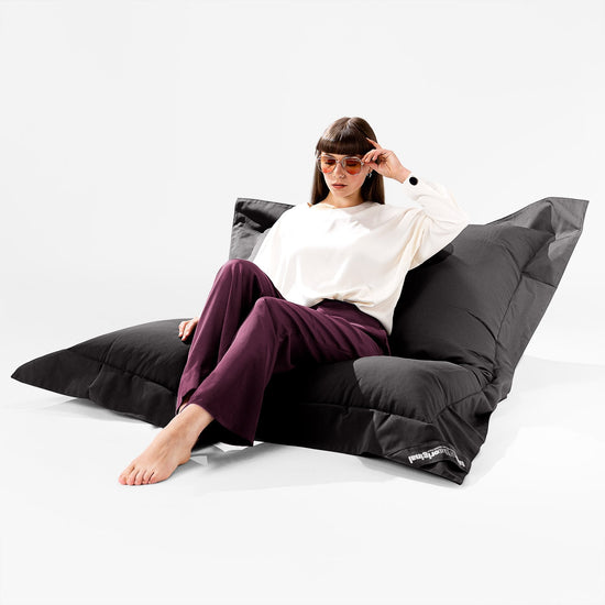 Big Bertha Original, SoleiStorm™ Ultra 2000 h+ Sitzsack XXL Outdoor, Sitzkissen, Olefin Schwarz