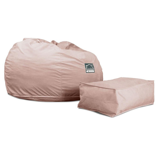 Lounge Pug, CloudSac 510 XL, XL Memory-Schaum Sitzsack, Samt Pink